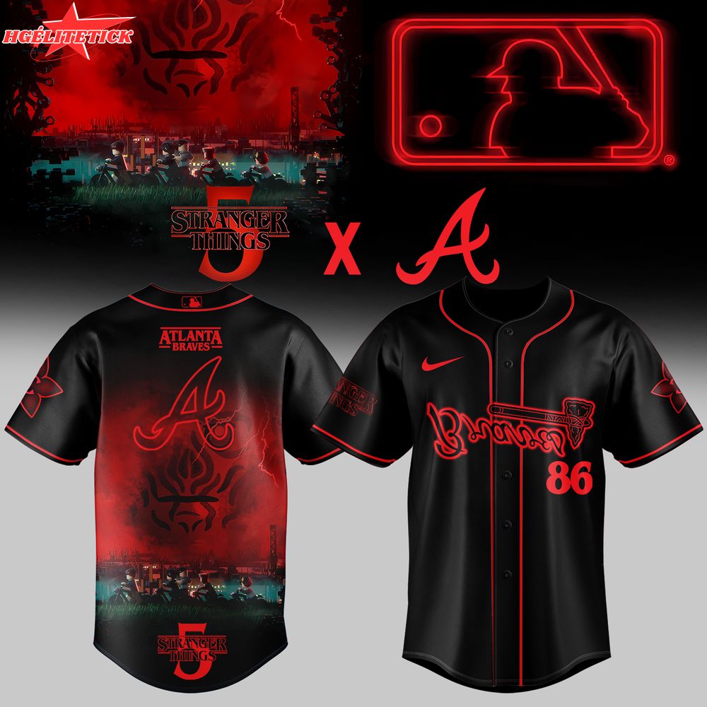 Atlanta Braves _ Stranger Things Jersey 2025 Atlanta Braves _ Stranger Things Jersey 2025