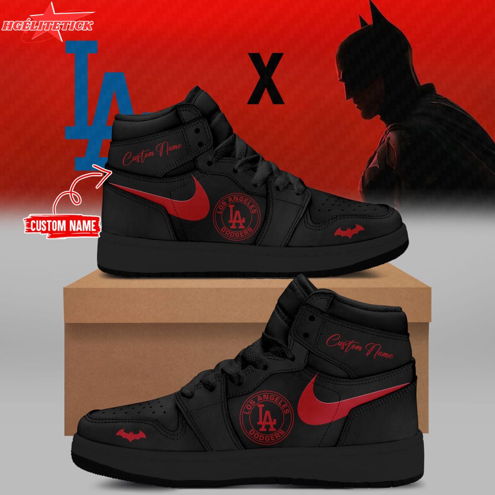 Batman x Dodgers Limited Edition AJ1 Custom Name Shoes Batman x Dodgers Limited Edition AJ1 Custom Name Shoes