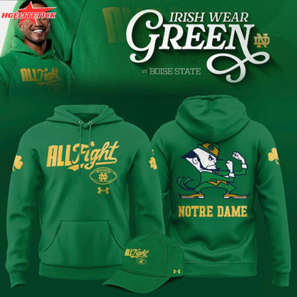Kelly Green Notre Dame Fighting Irish All Fight Limited Edition Hoodie Kelly Green Notre Dame Fighting Irish All Fight Limited Edition Hoodie