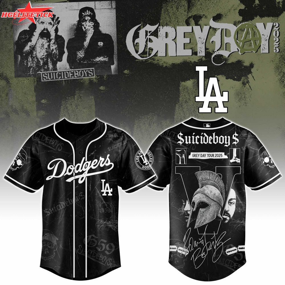 LA Dodgers x $uicideboy$ Baseball Jersey 2025 Limited Edition LA Dodgers x $uicideboy$ Baseball Jersey 2025 Limited Edition