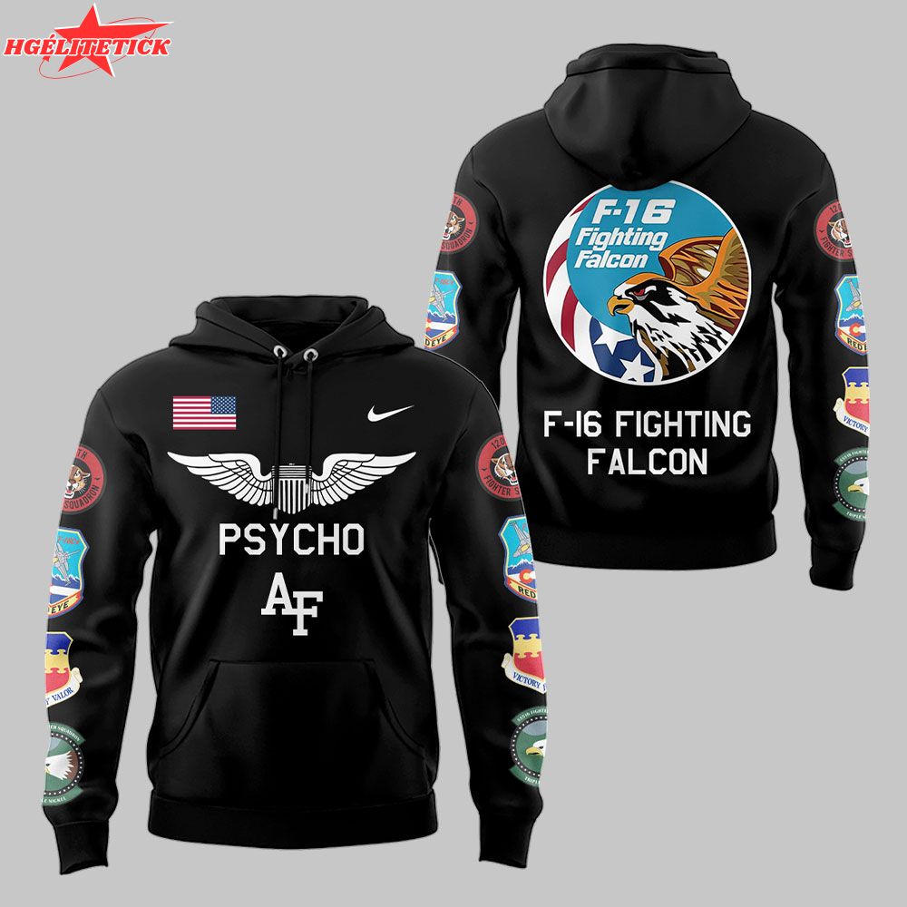 Limited Edition AF Football ‘Fighting Falcons’ Black Hoodie Limited Edition AF Football ‘Fighting Falcons’ Black Hoodie