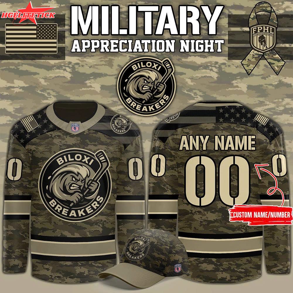 Limited Edition Biloxi Breakers x Military Night 2025 Limited Edition Biloxi Breakers x Military Night 2025
