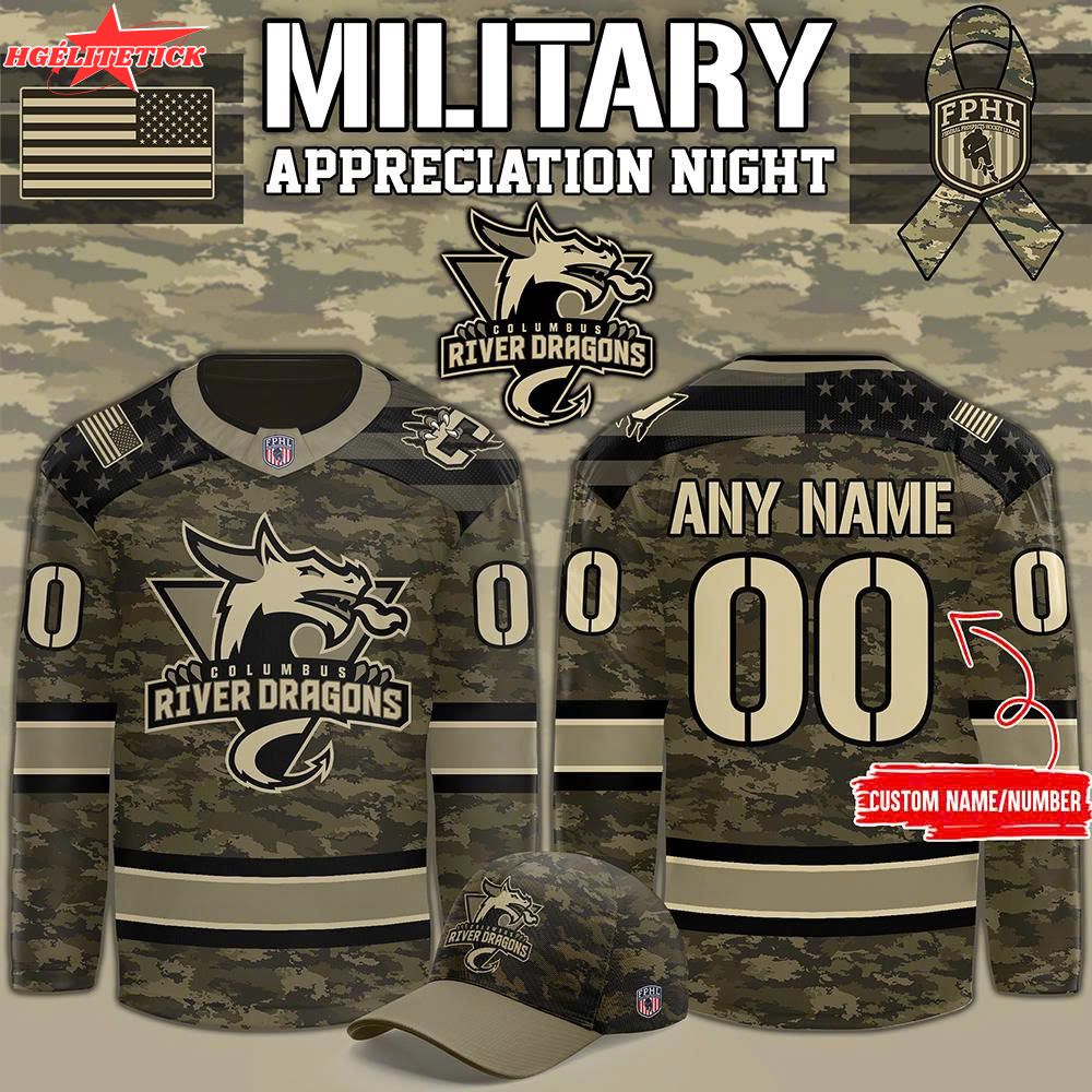 Limited Edition Columbus River Dragons x Military Night 2025 Limited Edition Columbus River Dragons x Military Night 2025