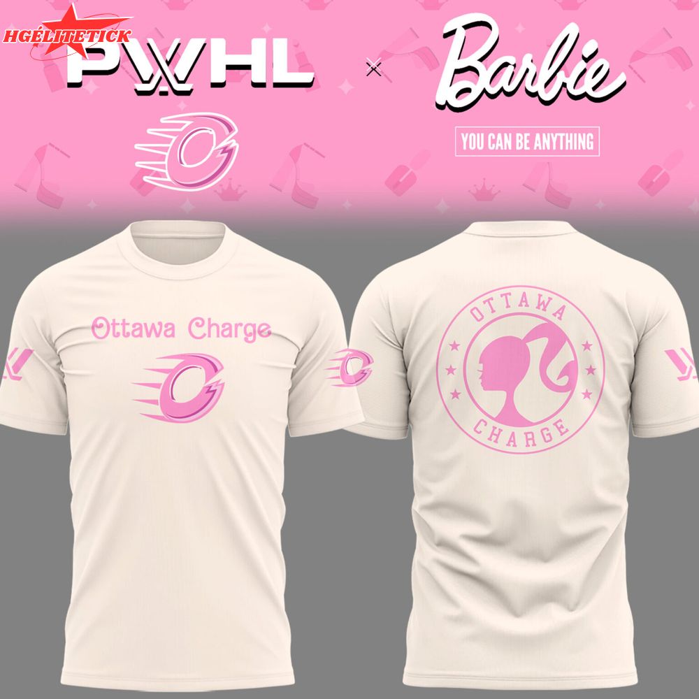 Limited Edition Ottawa Charge Women Hockey Barbie Night TShirt Limited Edition Ottawa Charge Women Hockey Barbie Night TShirt