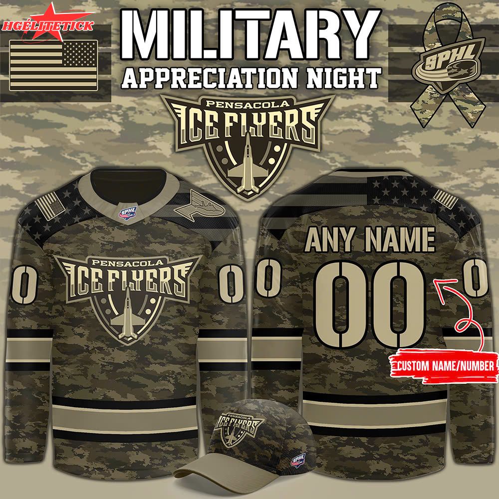 Limited Edition Pensacola Ice Flyers x Military Night 2025 Limited Edition Pensacola Ice Flyers x Military Night 2025