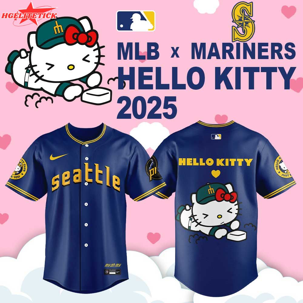 Limited Edition S.Mariners x Hello Kitty 2025 City Connect Jersey Limited Edition S.Mariners x Hello Kitty 2025 City Connect Jersey