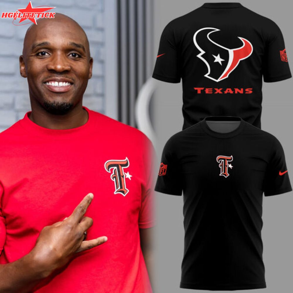 Limited Edition Texans Football T logo Black TShirt Limited Edition Texans Football T logo Black TShirt