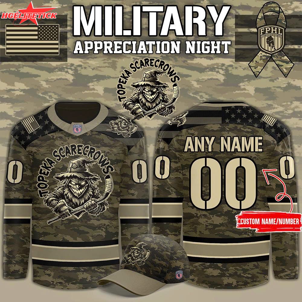 Limited Edition Topeka Scarecrows x Military Night 2025 Limited Edition Topeka Scarecrows x Military Night 2025