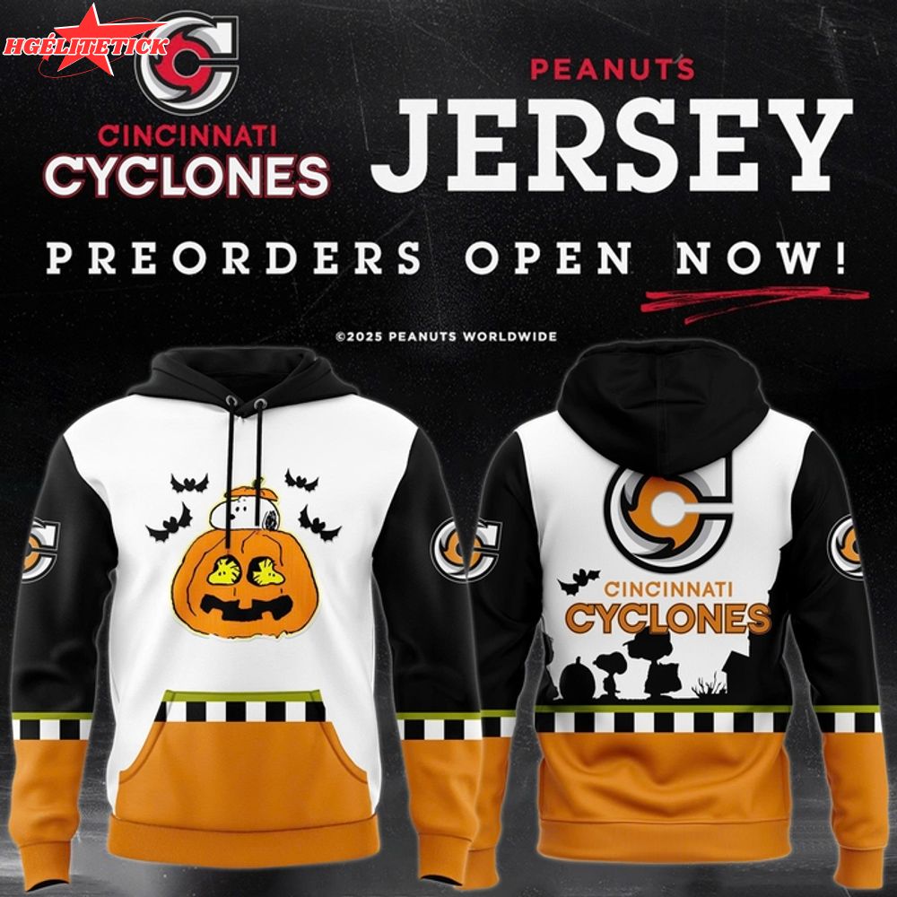 Limited editions Cincinnati Cyclones x Peanuts Day 2025 Hoodie Limited editions Cincinnati Cyclones x Peanuts Day 2025 Hoodie