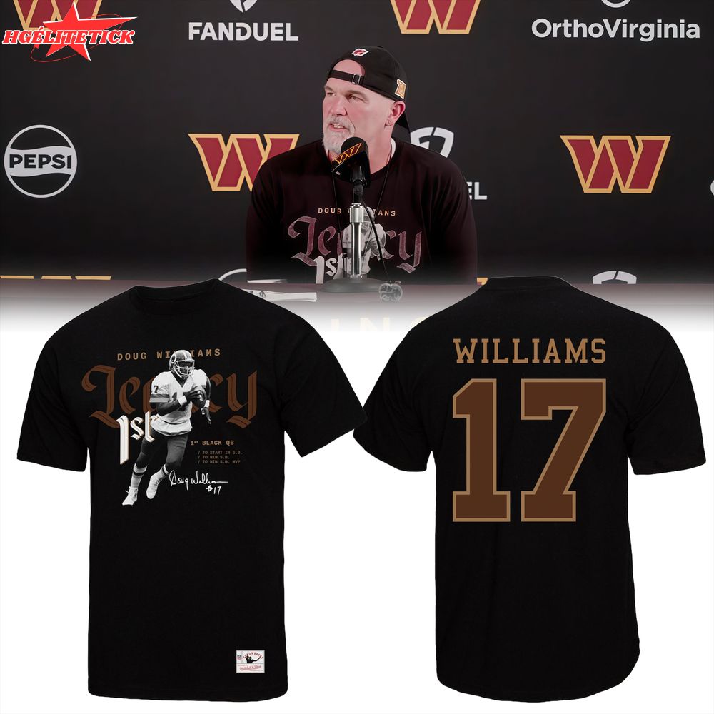 Men's Doug Williams Black Washington Commanders Legacy Graphic T-Shirt Men's Doug Williams Black Washington Commanders Legacy Graphic T-Shirt