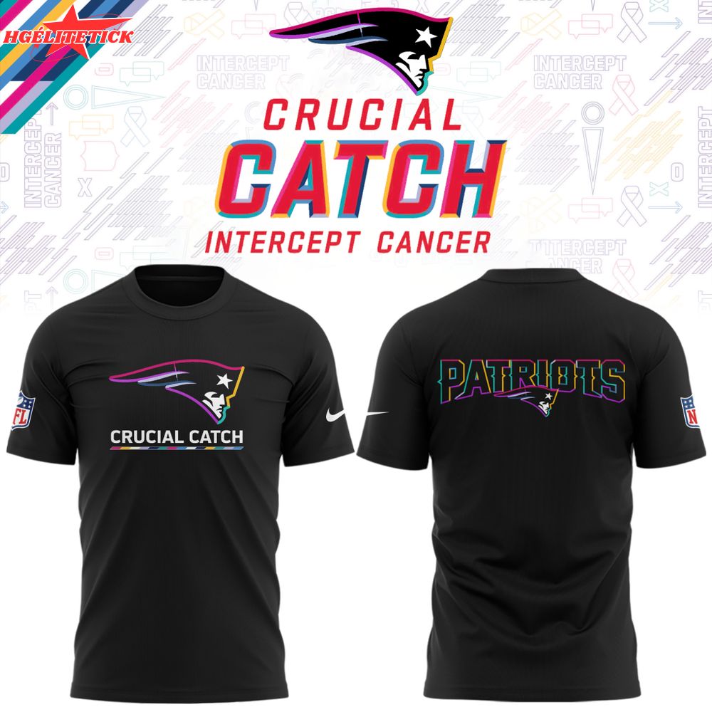 Men’s New England Patriots Black 2025 NFL Crucial Catch Tri-Blend Dri-FIT T-Shirt Men’s New England Patriots Black 2025 NFL Crucial Catch Tri-Blend Dri-FIT T-Shirt