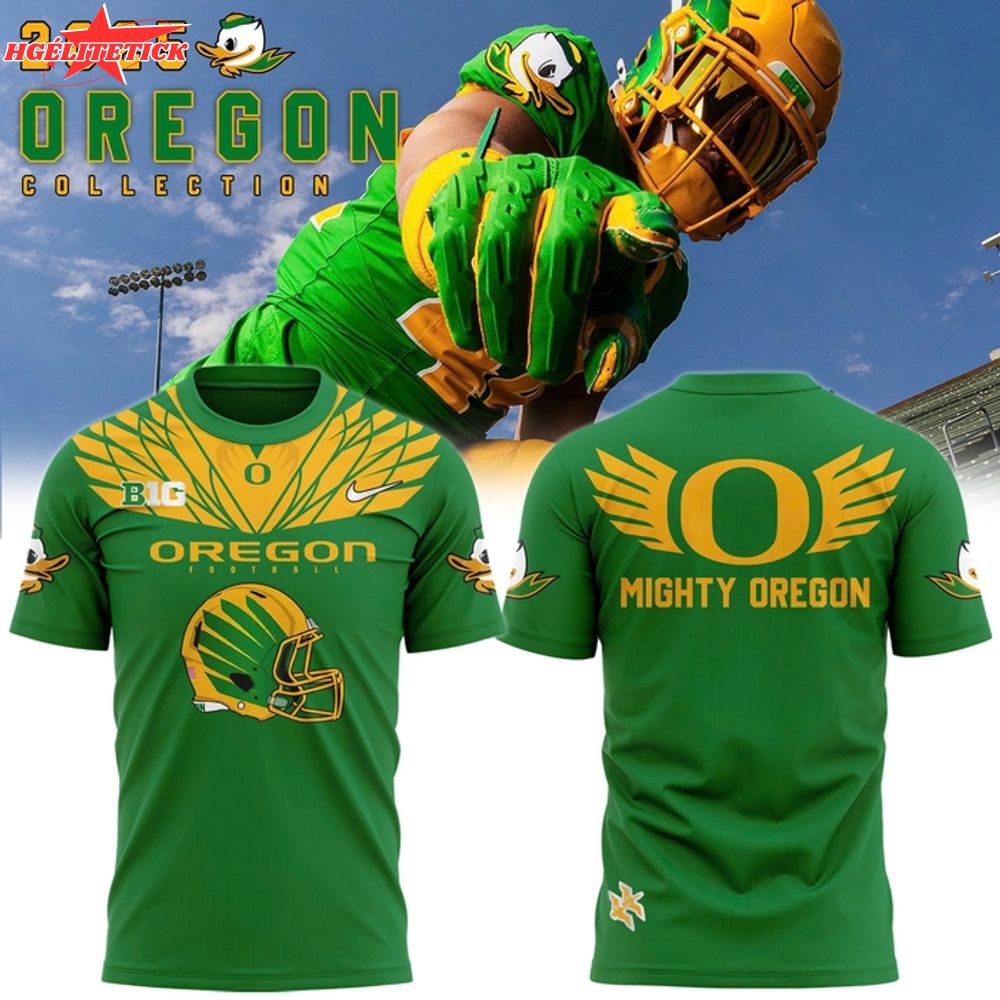 Men's Nike Green/yellow Oregon Ducks Football 2025 T-shirt Men's Nike Green/yellow Oregon Ducks Football 2025 T-shirt