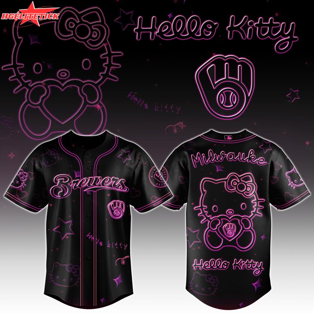 Milwaukee Brewers x Hello Kitty Edition Limited Jersey Milwaukee Brewers x Hello Kitty Edition Limited Jersey