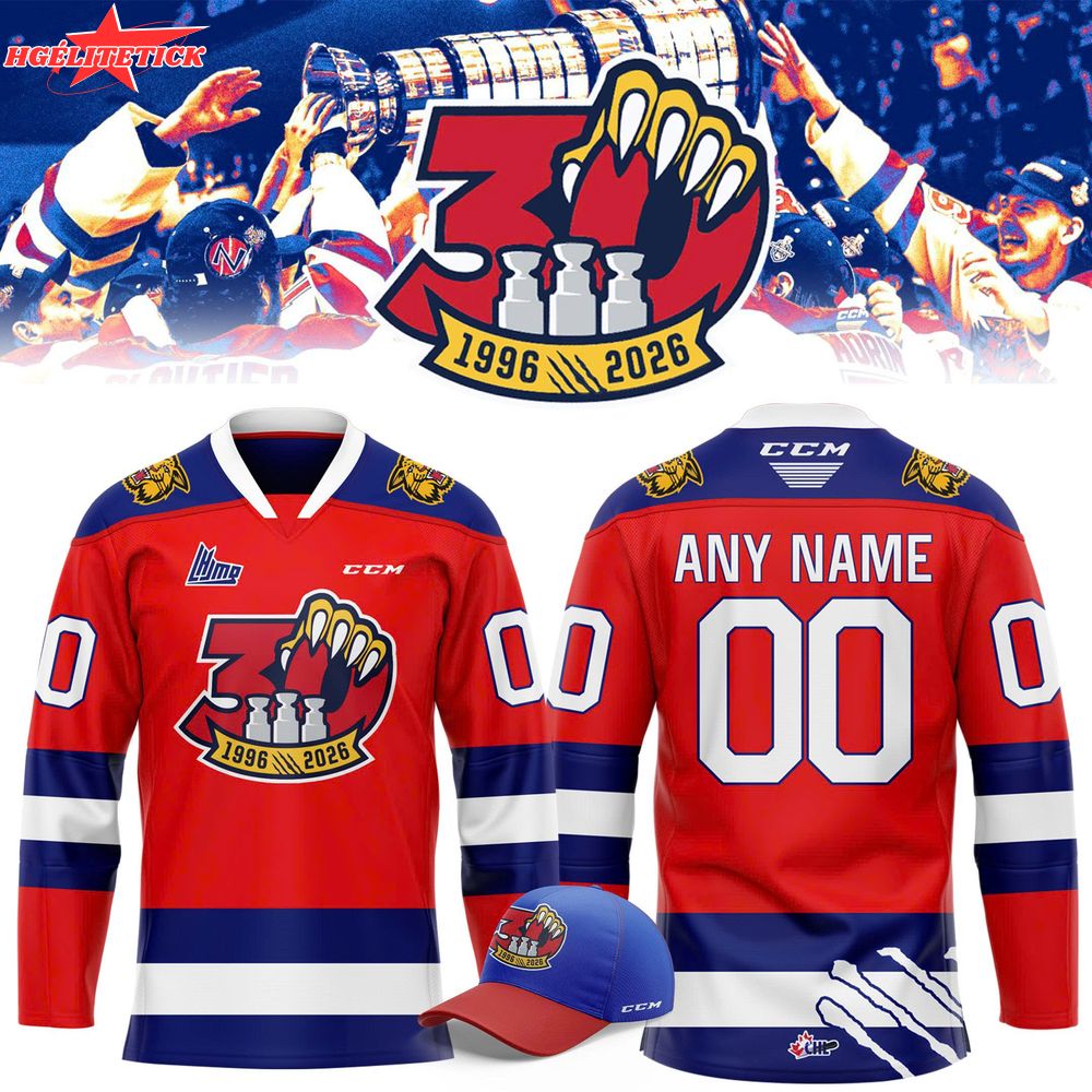 Moncton Wildcats 30th Anniversary Limited Edition Jersey Moncton Wildcats 30th Anniversary Limited Edition Jersey