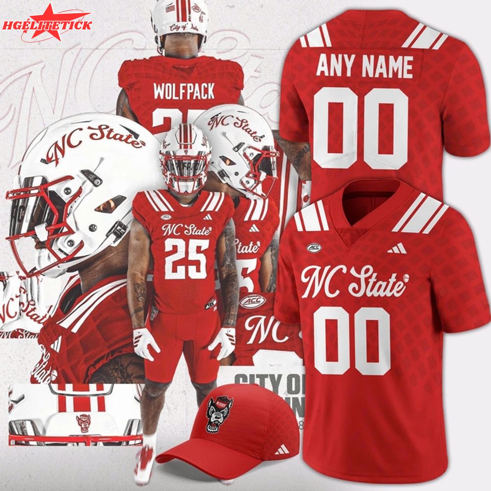 NC State 'The City of Oaks' Uniform Football Jersey NC State 'The City of Oaks' Uniform Football Jersey