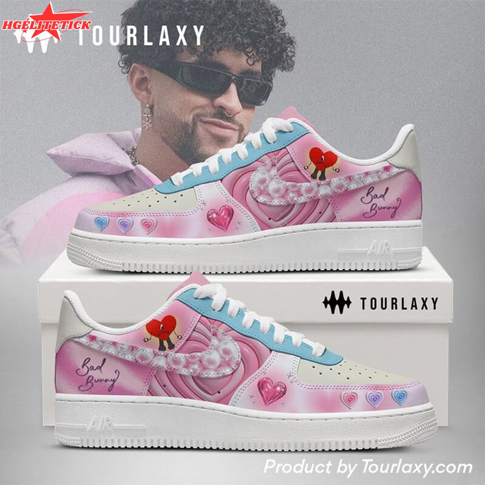 Pink - Bad Bunny AF1 Shoes Pink - Bad Bunny AF1 Shoes