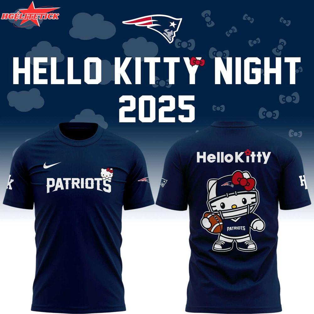 Special New Patriots x Hello Kitty Tshirt Special New Patriots x Hello Kitty Tshirt