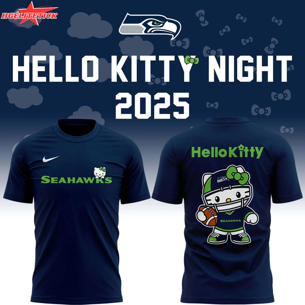 Special New Seahawks x Hello Kitty Tshirt 2025 Special New Seahawks x Hello Kitty Tshirt 2025