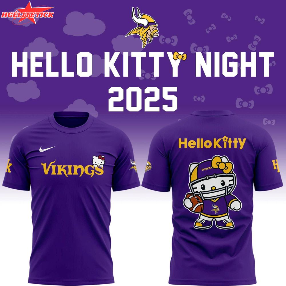 Special New Vikings x Hello Kitty Tshirt 2025 Special New Vikings x Hello Kitty Tshirt 2025