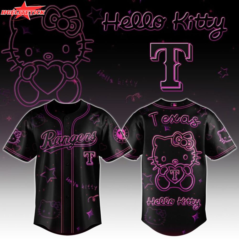 Texas Rangers x Hello Kitty Edition Limited Jersey Texas Rangers x Hello Kitty Edition Limited Jersey
