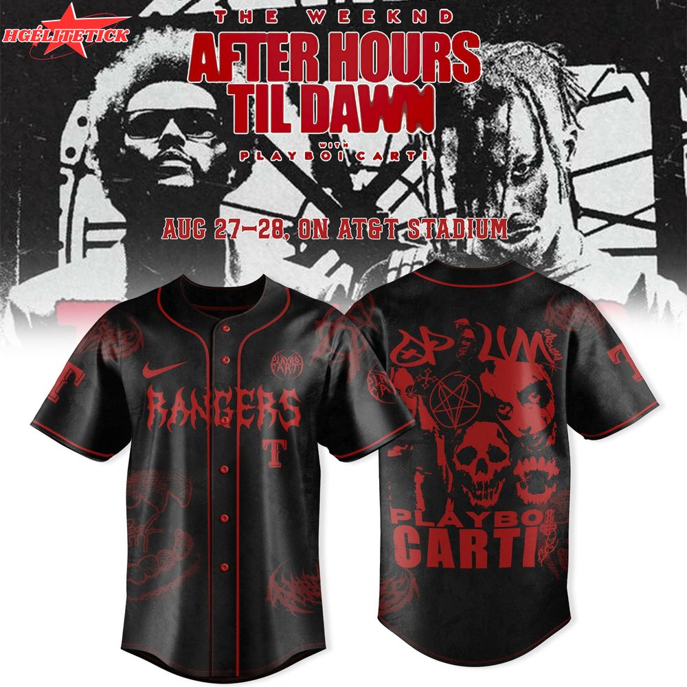 Texas Rangers x Playboi Carti – The Weeknd’s NA Tour Limited Fan Merch Texas Rangers x Playboi Carti – The Weeknd’s NA Tour Limited Fan Merch