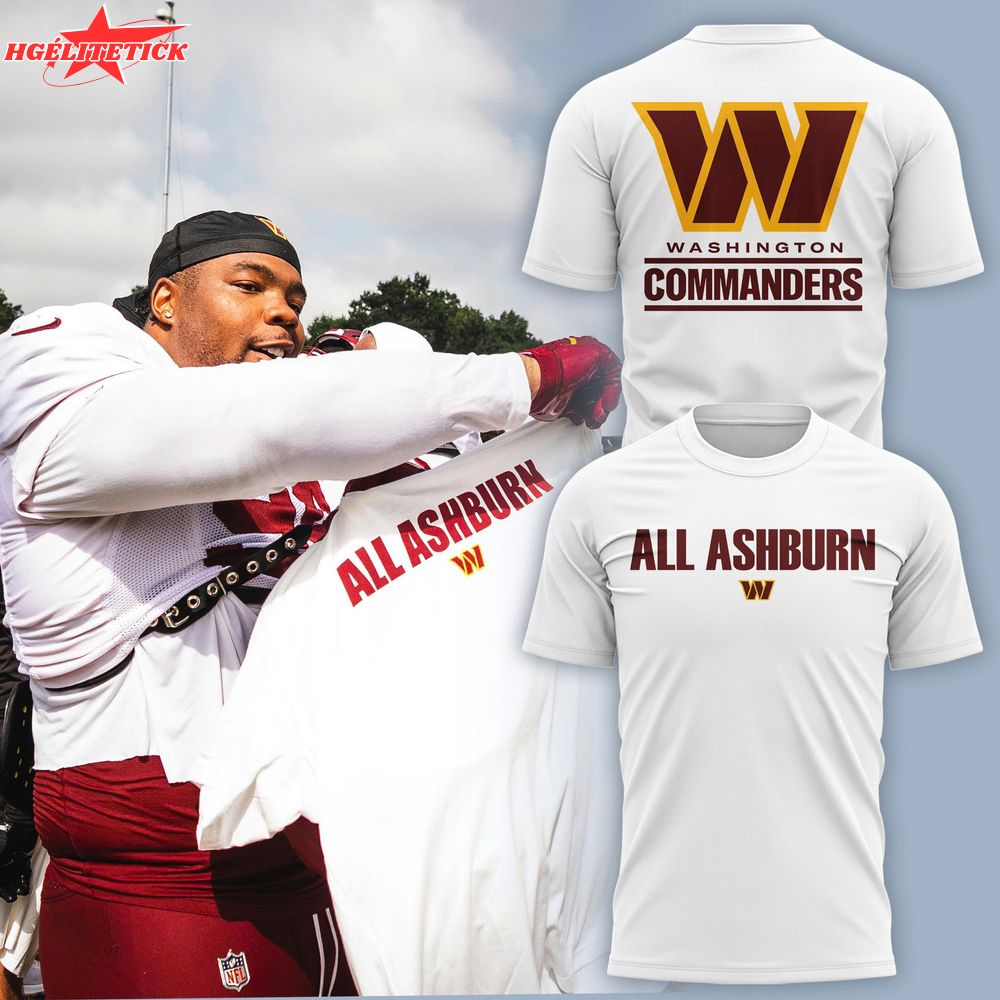 Washington Commanders "All ASHBURN" T-shirt Washington Commanders "All ASHBURN" T-shirt