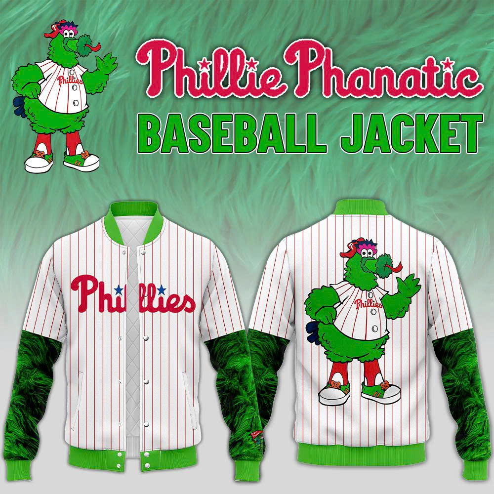 Special Edition Philadelphia Phillies x Phanatic Baseball Jacket 2025 Special Edition Philadelphia Phillies x Phanatic Baseball Jacket 2025