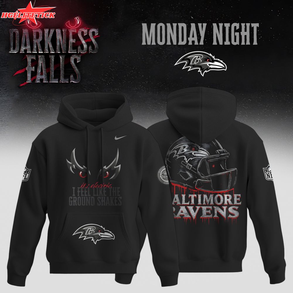 Baltimore Ravens “Darkness Falls” 2025 Monday Night Special Edition Hoodie Baltimore Ravens “Darkness Falls” 2025 Monday Night Special Edition Hoodie