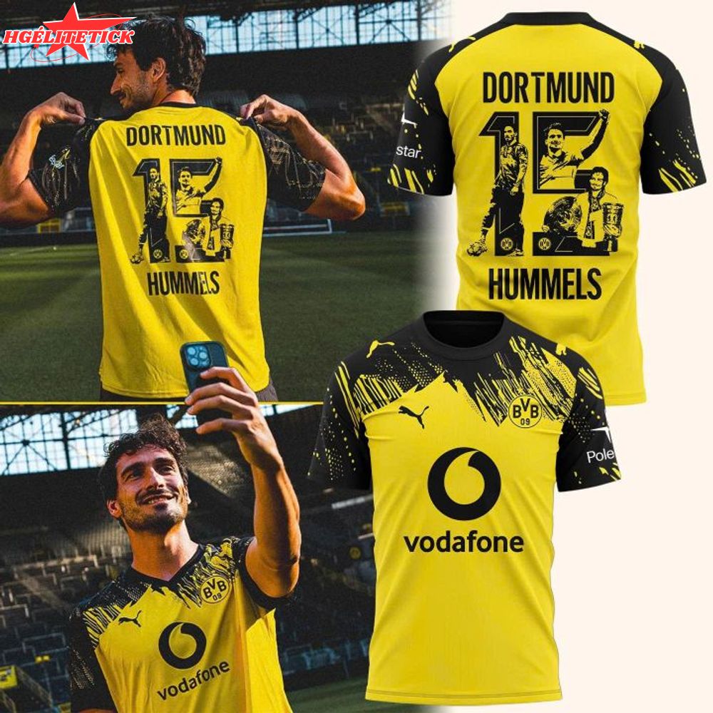 Borussia Dortmund Mats Hummels Yellow Legend #15 Borussia Dortmund Mats Hummels Yellow Legend #15