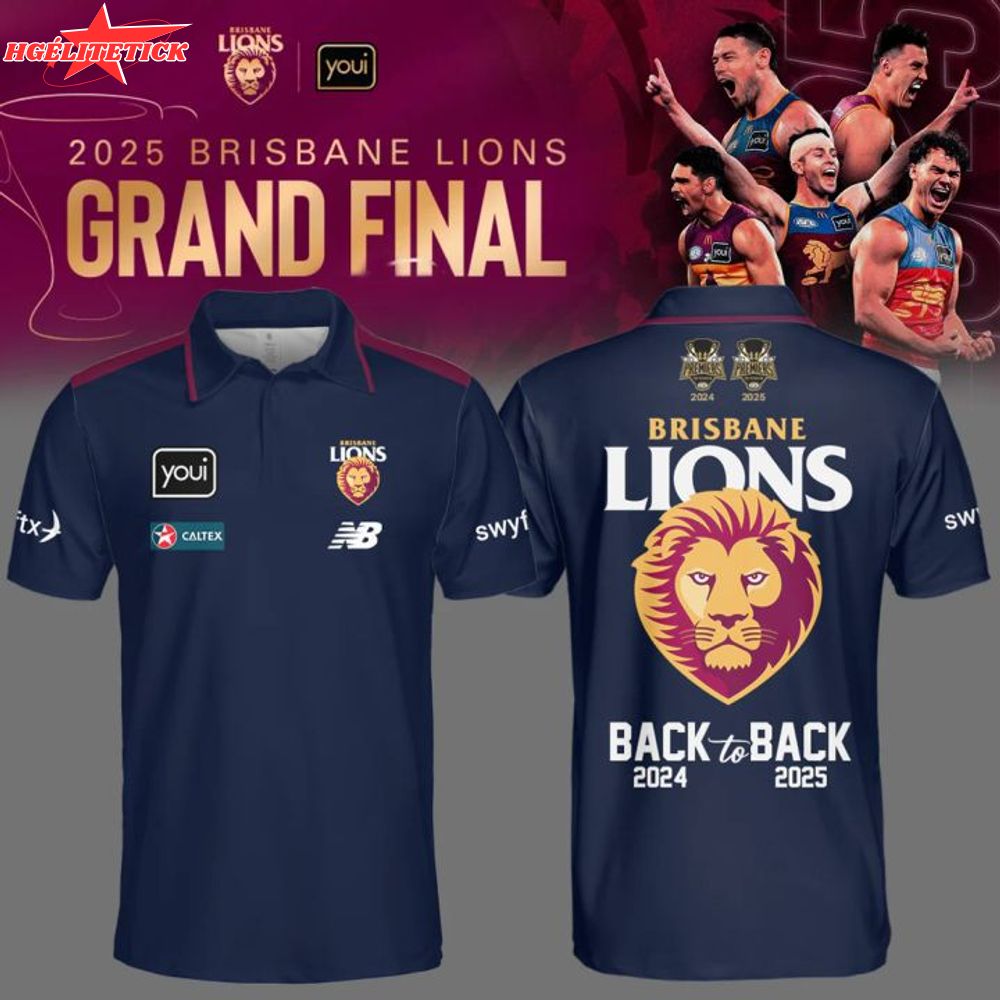 Brisbane Lions 2025 Premiers Limited Edition Polo Brisbane Lions 2025 Premiers Limited Edition Polo