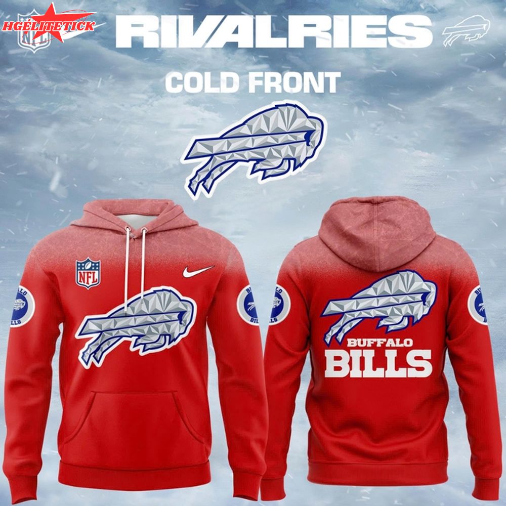 Buffalo Bills 2025-2026 Rivalries Cold Front Hoodie (Red) Buffalo Bills 2025-2026 Rivalries Cold Front Hoodie (Red)