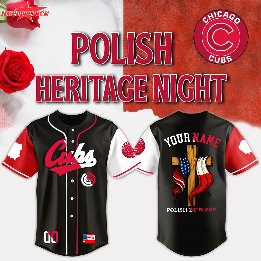 Chicago Cubs x Polish By Blood American Heritage Night 2025-3D Baseball Jersey Chicago Cubs x Polish By Blood American Heritage Night 2025-3D Baseball Jersey