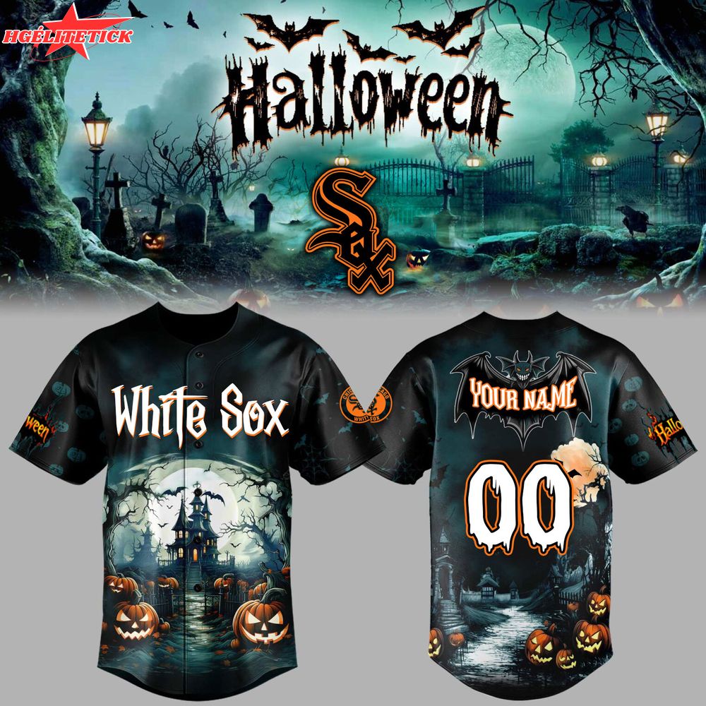 Chicago White Sox x Halloween Limited Edition-3D Baseball Jersey Chicago White Sox x Halloween Limited Edition-3D Baseball Jersey