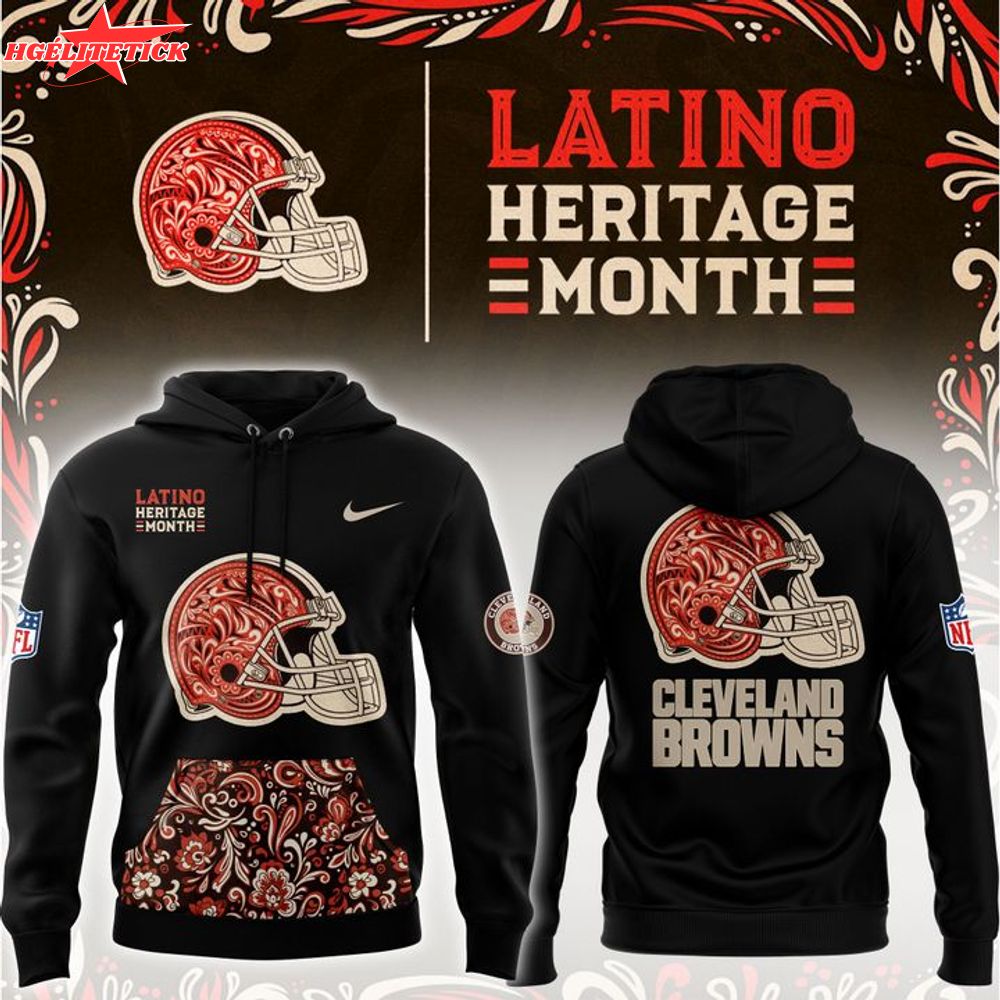 Cleveland Browns 2025 Latino Heritage Month Hoodie Cleveland Browns 2025 Latino Heritage Month Hoodie