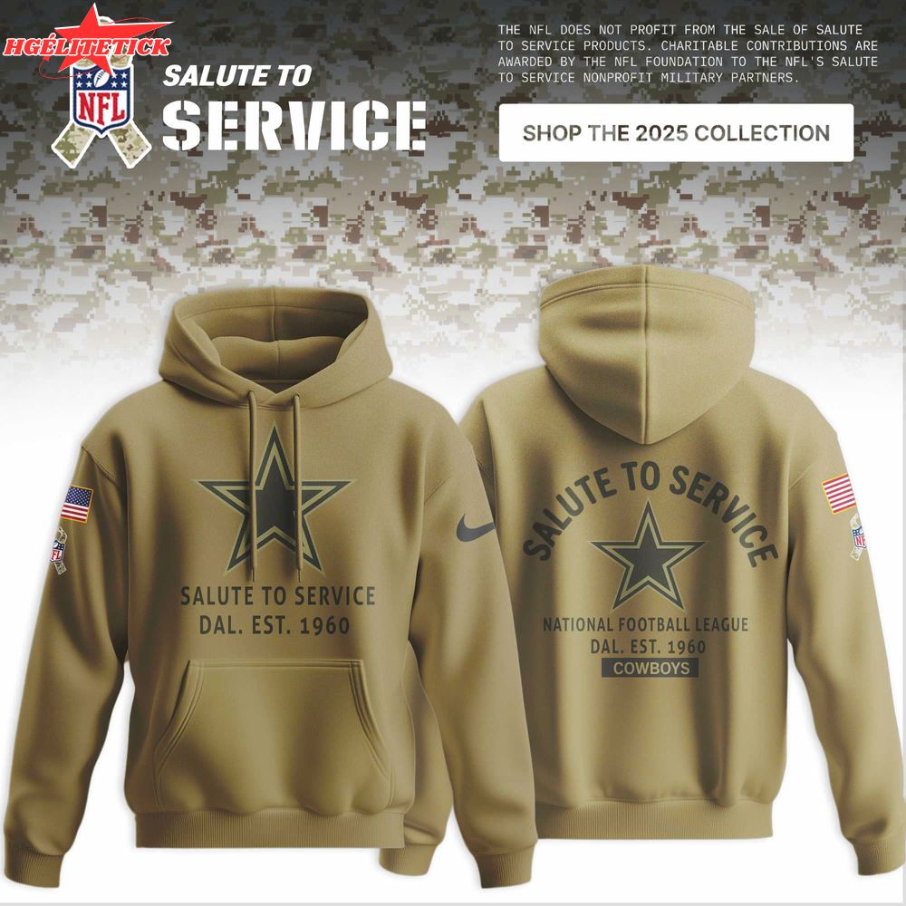 Dallas Cowboys 2025 NFL Salute to Service Limited Hoodie Dallas Cowboys 2025 NFL Salute to Service Limited Hoodie