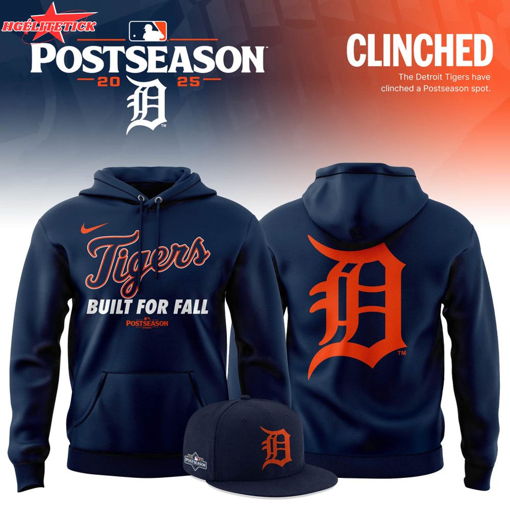 Detroit Tigers 2025 MLB Postseason Limited Hoodie Detroit Tigers 2025 MLB Postseason Limited Hoodie