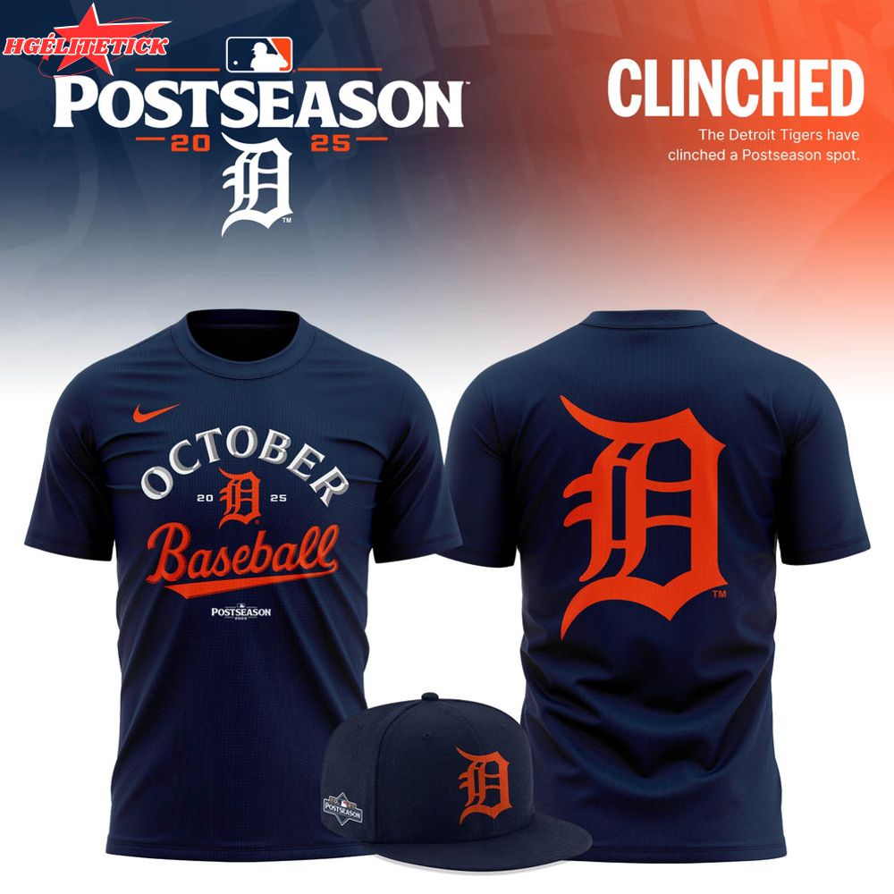 Detroit Tigers 2025 MLB Postseason Limited T-shirt Detroit Tigers 2025 MLB Postseason Limited T-shirt
