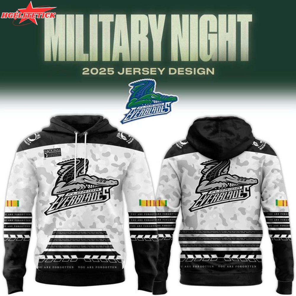 Florida Everblades x Military Night 2025-26 Hoodie Florida Everblades x Military Night 2025-26 Hoodie