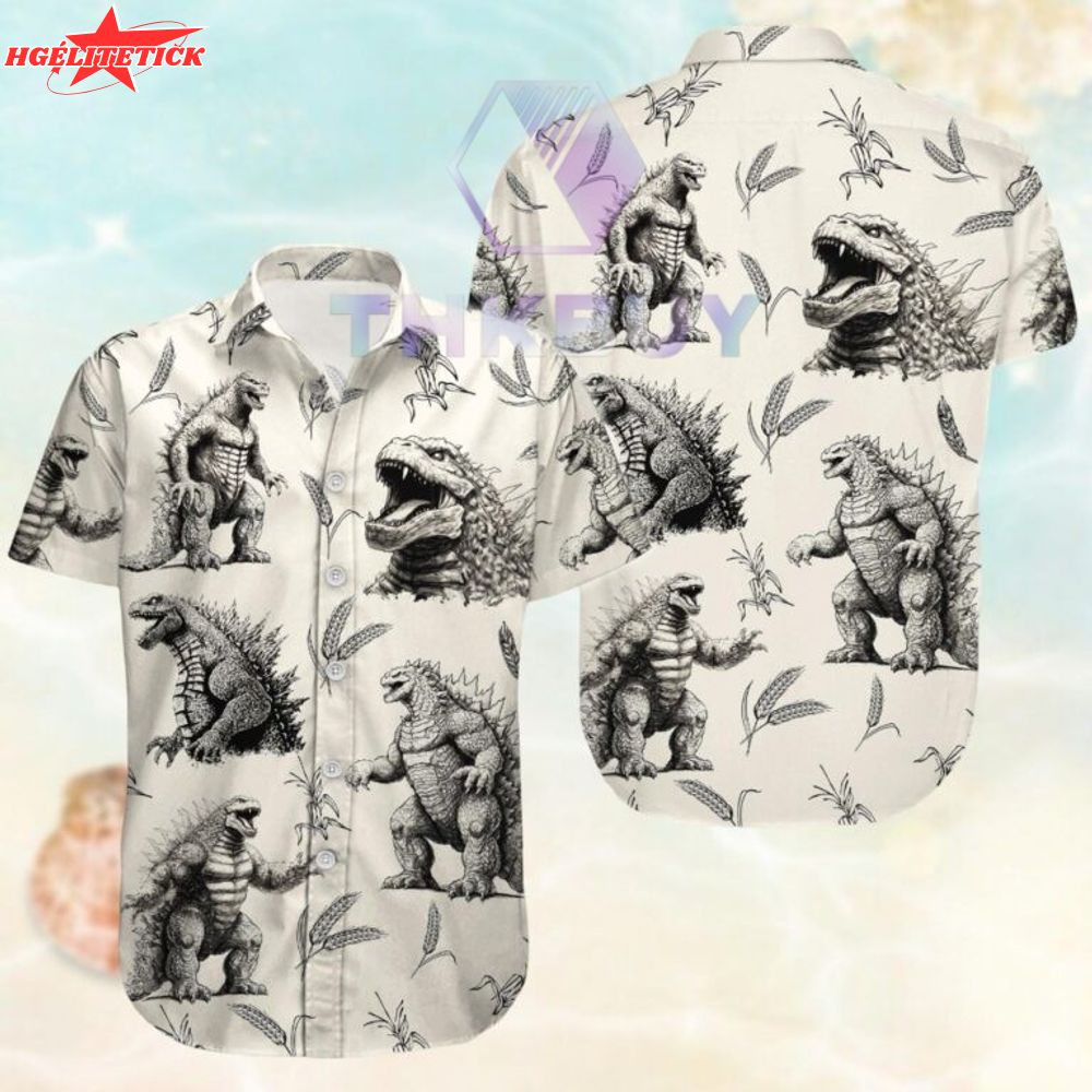 Godzilla Hawaiian Shirt Godzilla Hawaiian Shirt