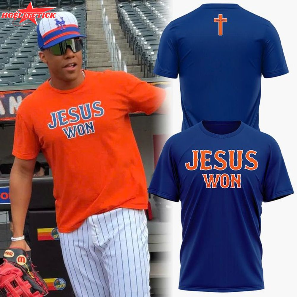 Juan Soto "Jesus Won" T-shirt - Navy Juan Soto "Jesus Won" T-shirt - Navy