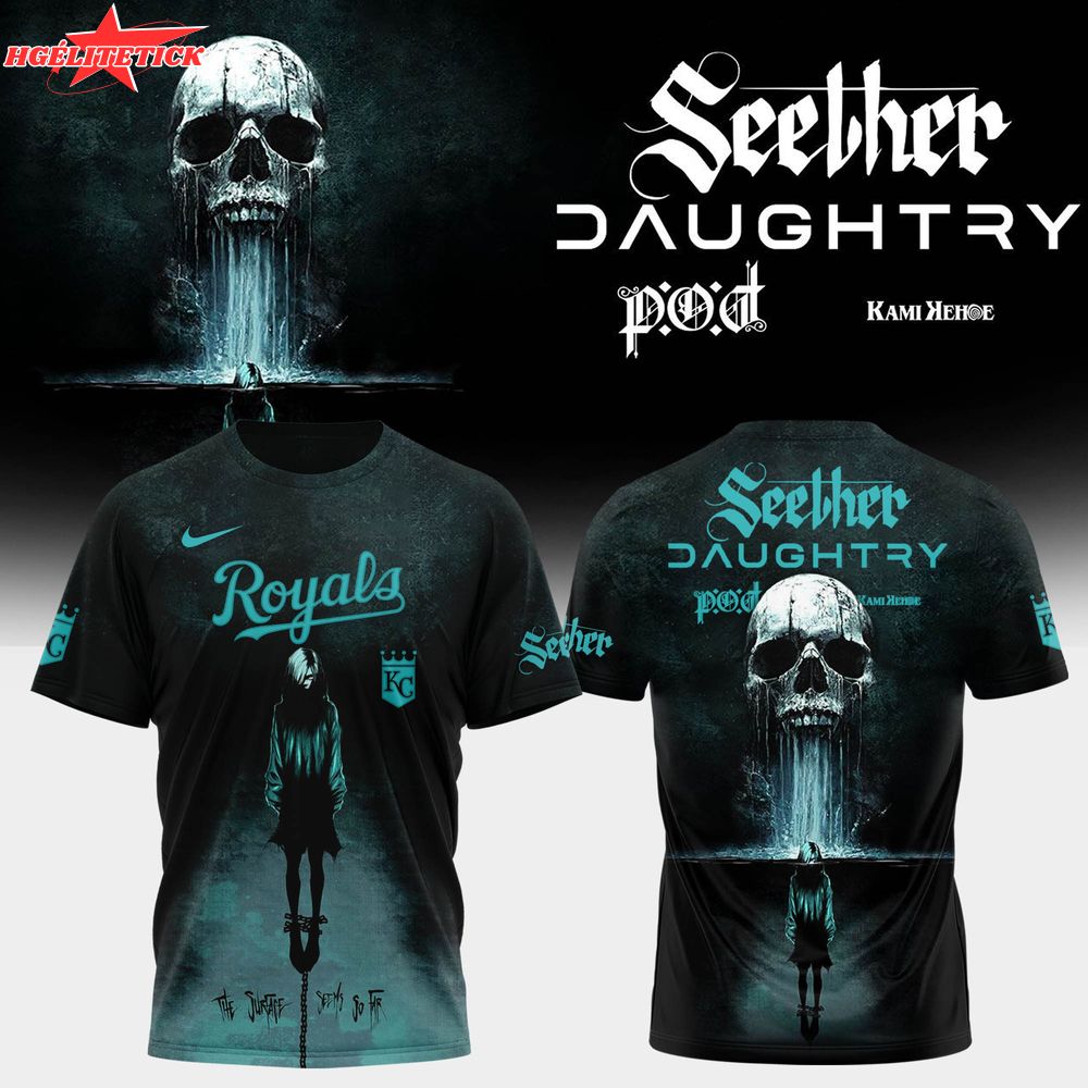 Kansas City Royals x Seether & Daughtry – Fall 2025 US Tour Tshirt Kansas City Royals x Seether & Daughtry – Fall 2025 US Tour Tshirt