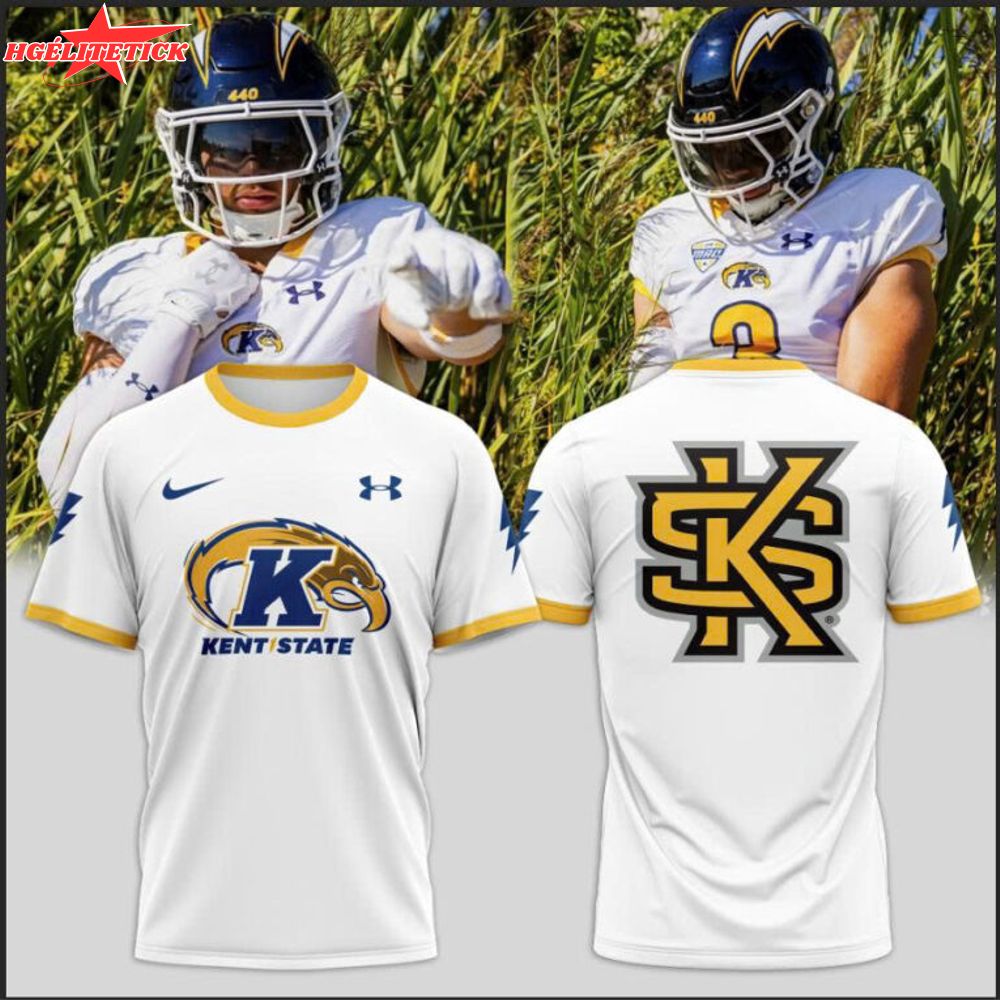 Kent State Golden Flashes White Uniform 2025 Tshirt Kent State Golden Flashes White Uniform 2025 Tshirt