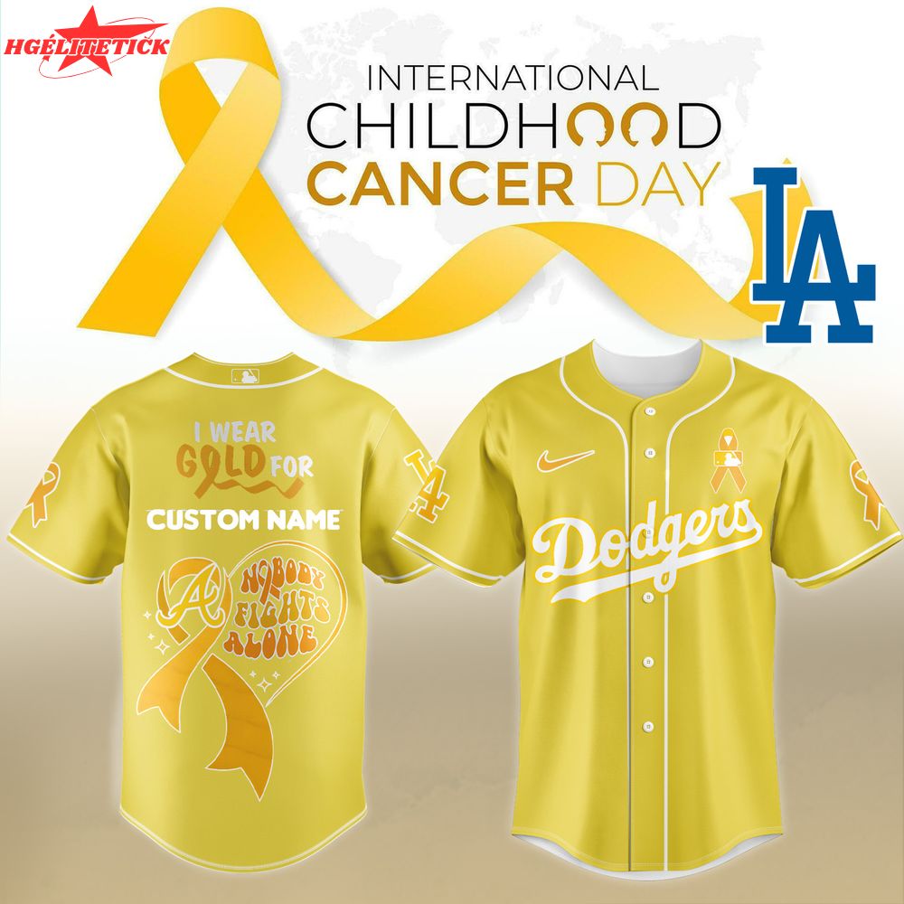 LA Dodgers Childhood Cancer Awareness Night Jersey LA Dodgers Childhood Cancer Awareness Night Jersey