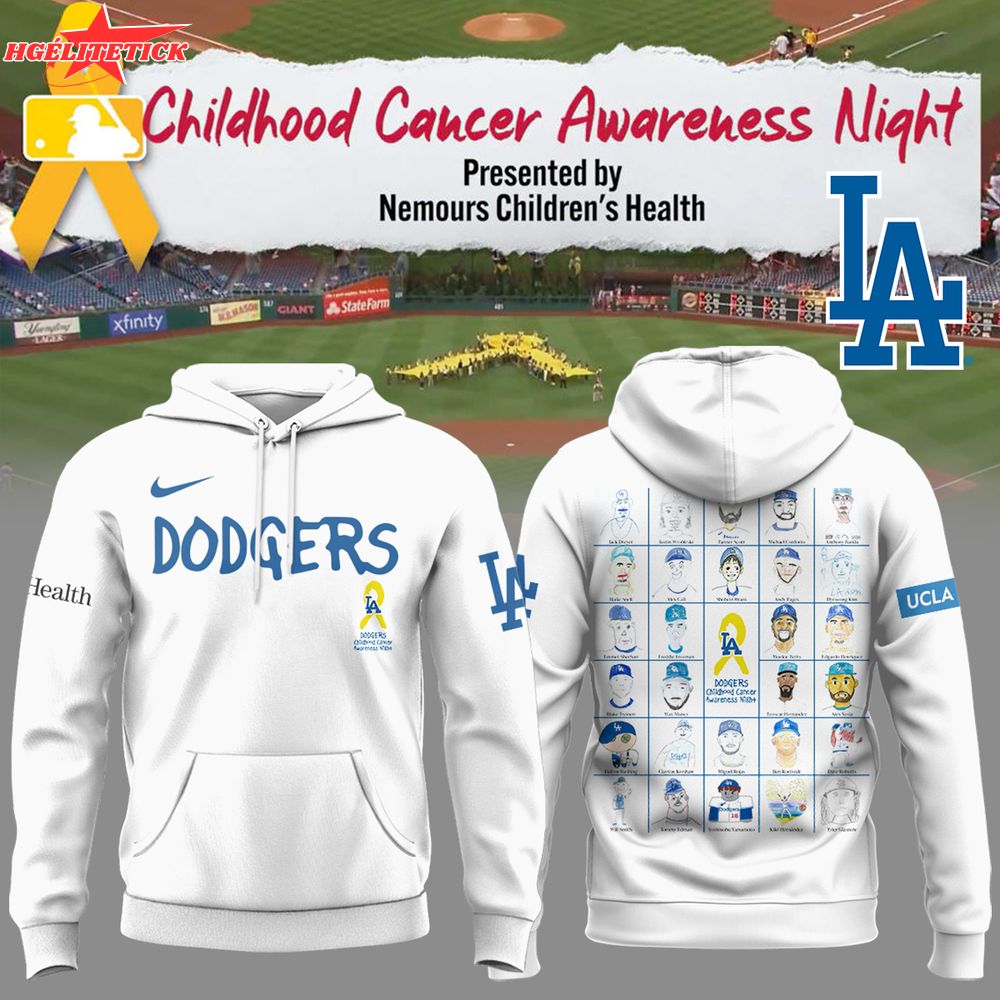 LA Dodgers Childhood Cancer Awareness Night Limited Hoodie LA Dodgers Childhood Cancer Awareness Night Limited Hoodie