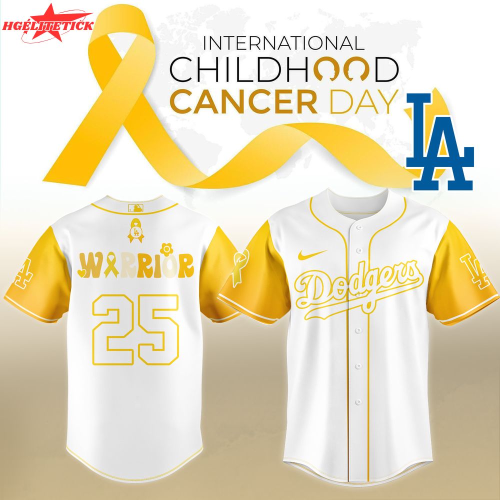 LA Dodgers Childhood Cancer Awareness Night Limited Jersey LA Dodgers Childhood Cancer Awareness Night Limited Jersey