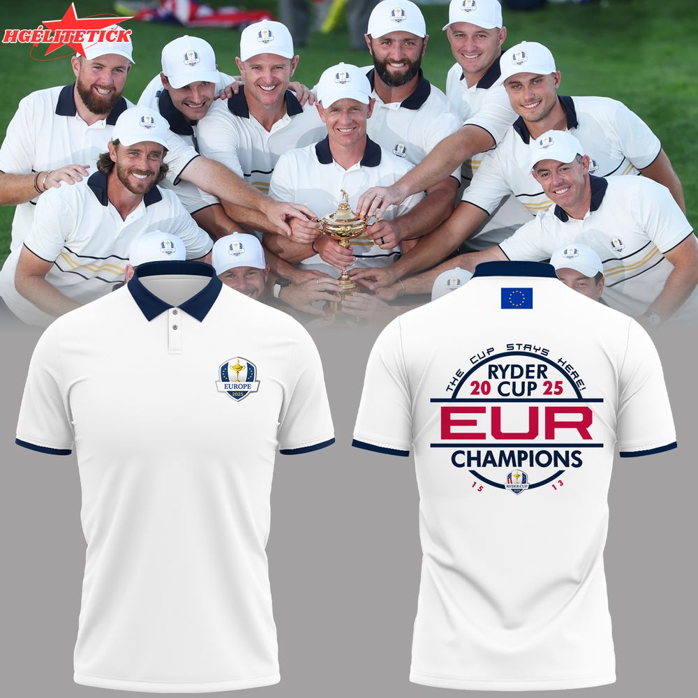Limited Edition Eur Champions Ryder Cup 2025 White Polo Limited Edition Eur Champions Ryder Cup 2025 White Polo