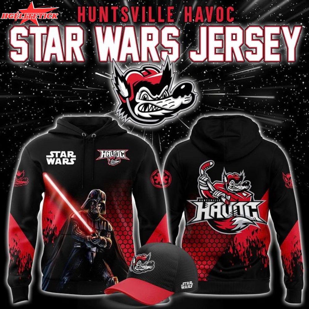 Limited Edition Huntsville Havoc x Star Wars Hoodie 2025 Limited Edition Huntsville Havoc x Star Wars Hoodie 2025