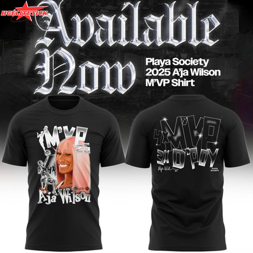 Limited Edition Las Vegas Aces '' A'Ja Wilson MVP ''2025 T-Shirt Limited Edition Las Vegas Aces '' A'Ja Wilson MVP ''2025 T-Shirt