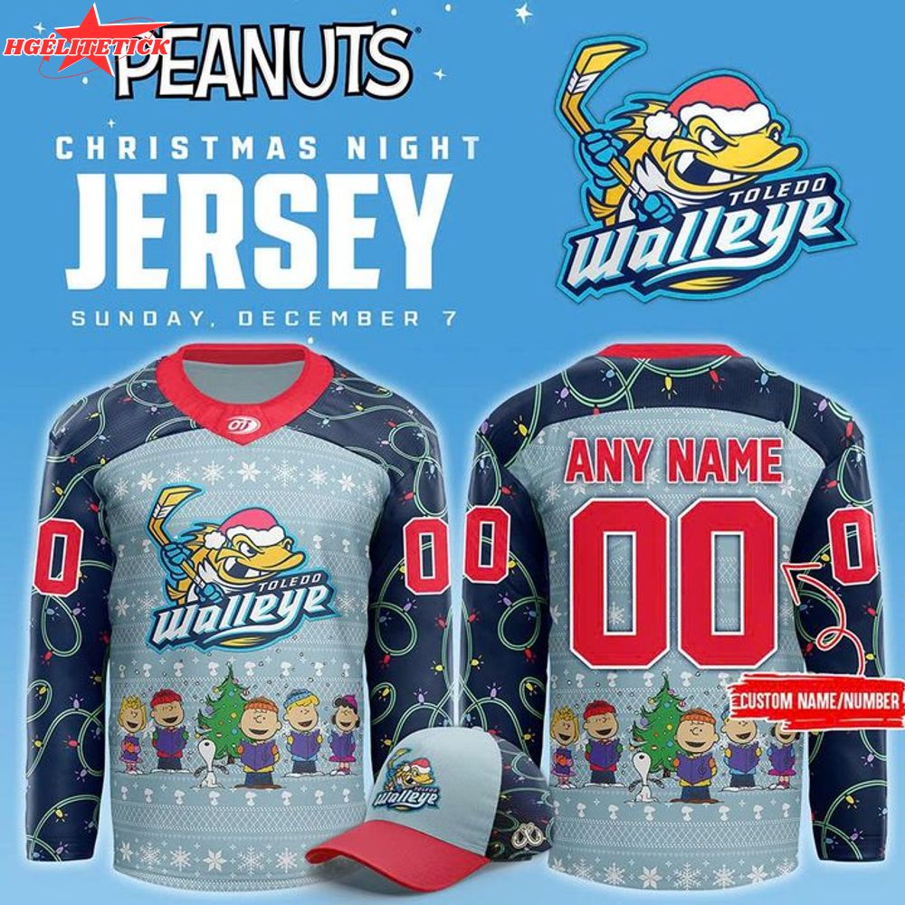 Limited Edition Toledo Walleye x Peanuts Day Jersey 2025 Limited Edition Toledo Walleye x Peanuts Day Jersey 2025