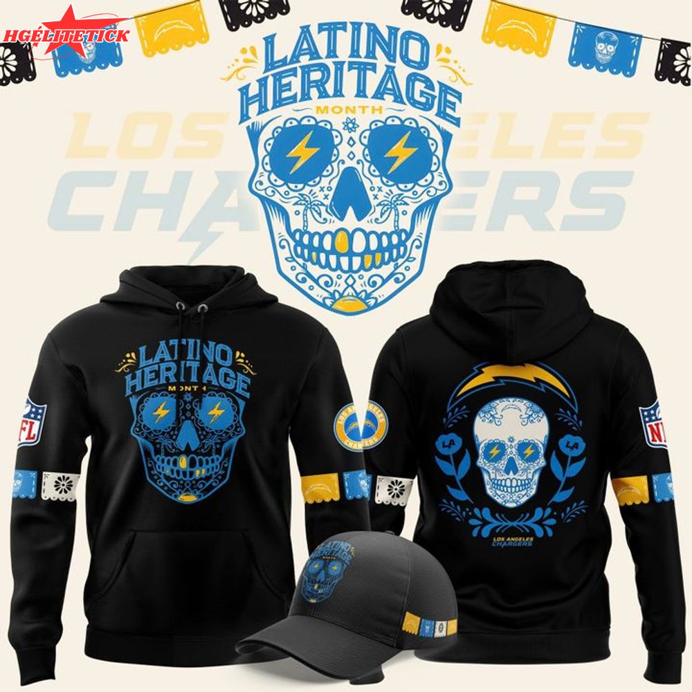 Limited Los Angeles Chargers '' Latino Heritage '' Hoodie (Black) 2025 Limited Los Angeles Chargers '' Latino Heritage '' Hoodie (Black) 2025